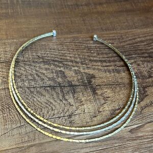 Gold-Tone Multi-Strand Collar Necklace - Women's Jewelry